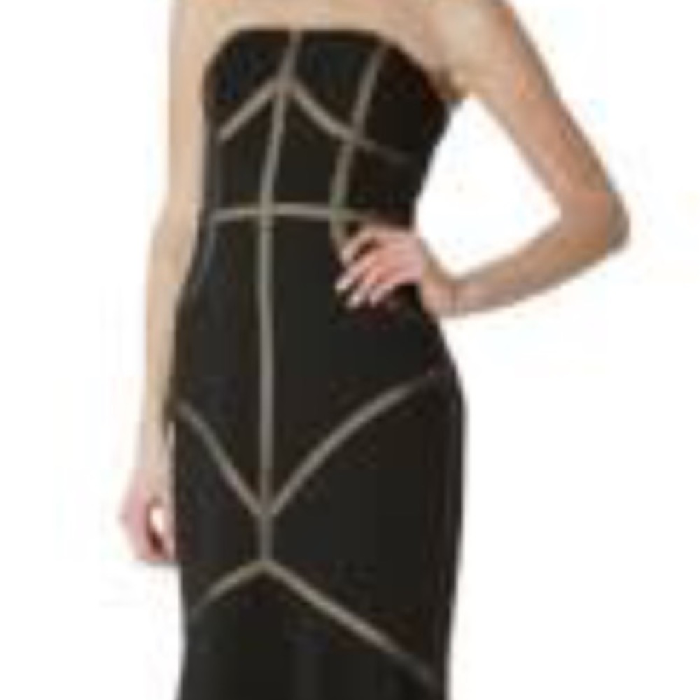 JS Collections Black Long Mermaid Dress